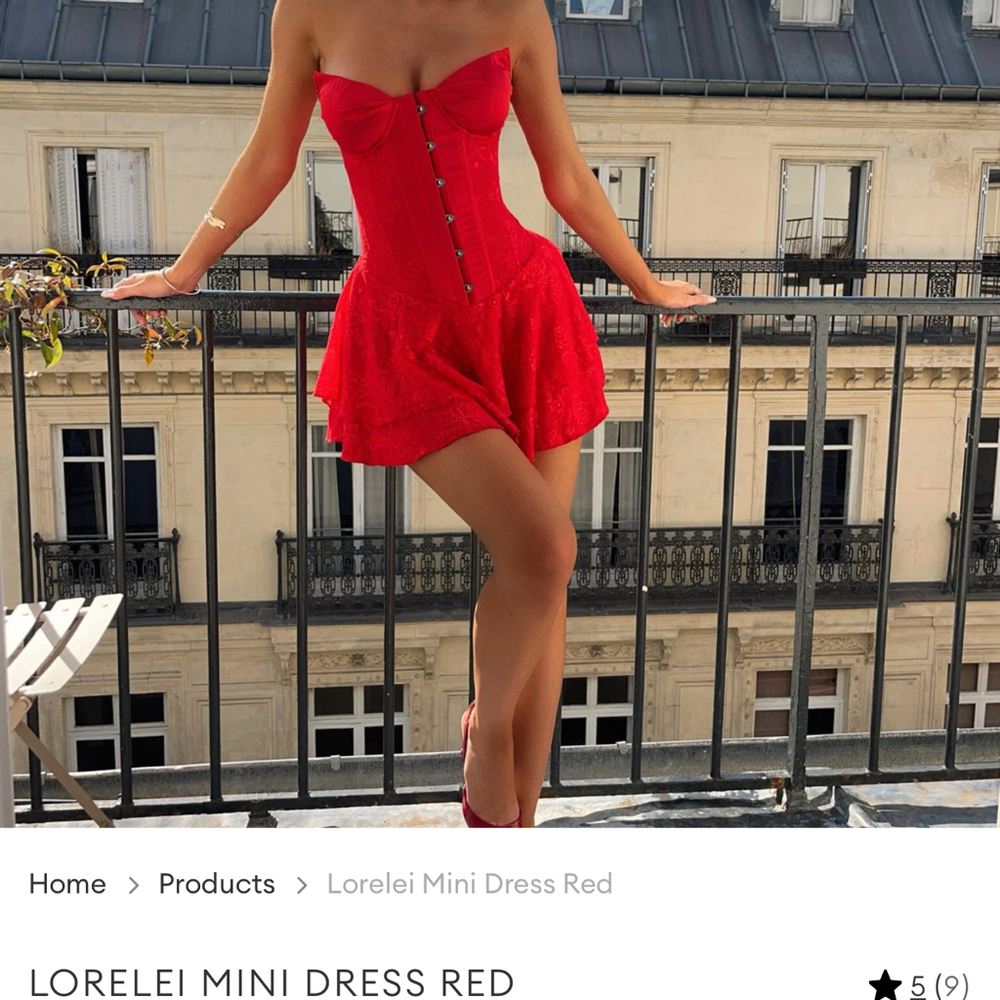 LORELEI MINI DRESS RED
